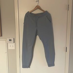 Like new Lululemon mens City Sweat Jogger Size M in baby blue/steel